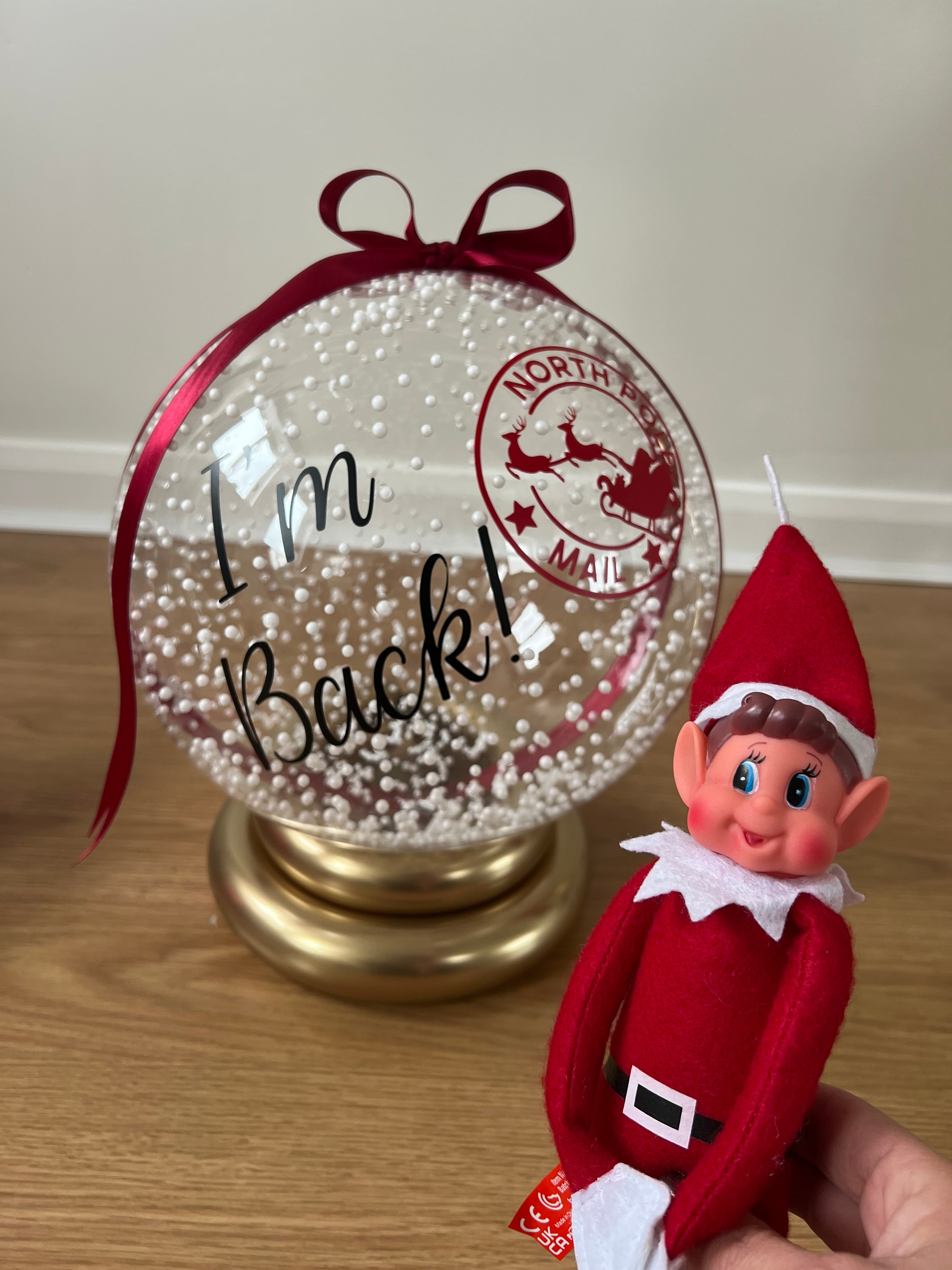 Elf Arrival Snow Globe